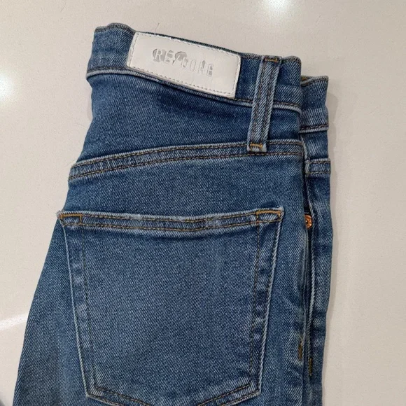 Re/Done 90s Ultra High Rise Skinny Light Wash Jean Style: 162-3WUHRS Size 24 - Picture 8 of 15